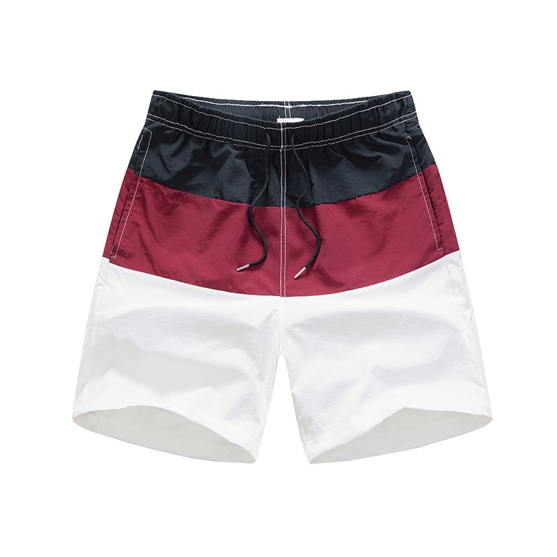 Clash Color Quick-Dry Loose Beach Pants for Men