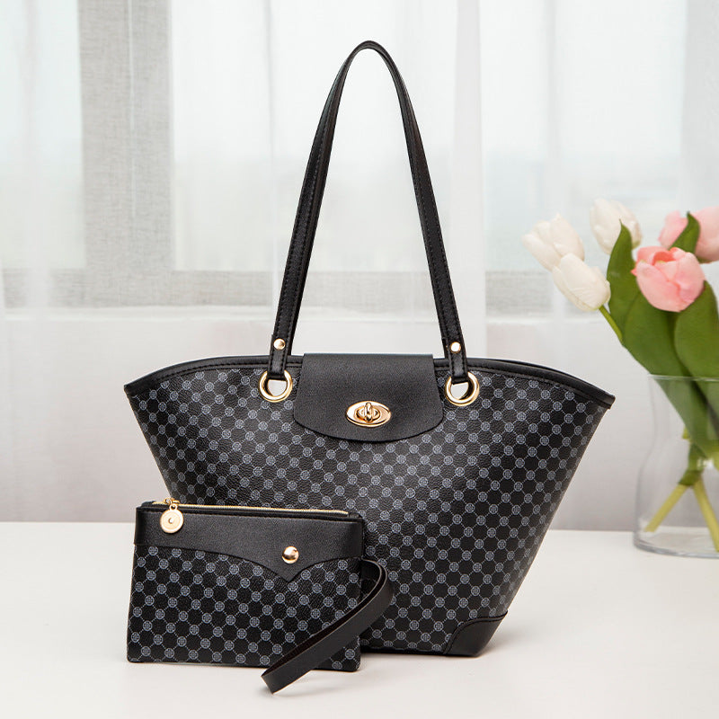 Geometric Pattern 2-Piece Shoulder Bag Set