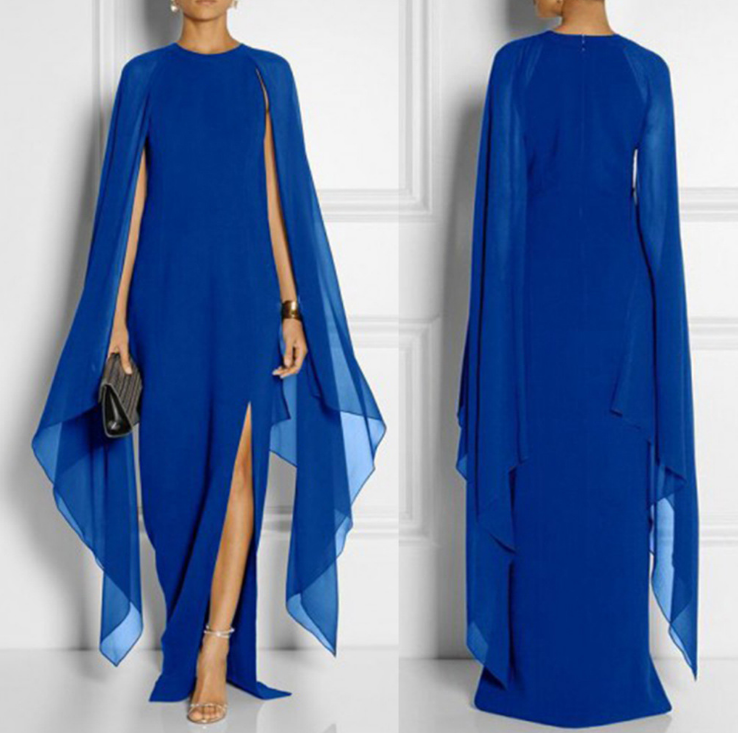 Summer Chiffon Maxi Dress for Women, Elegant Style