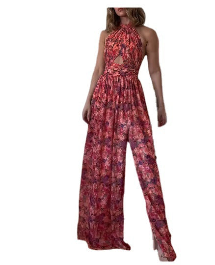 2023 Summer Fashion Print Lace Ruffle Sleeve Top