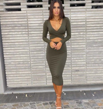 Evarisluxe Sculpted Bandage Mini Dress