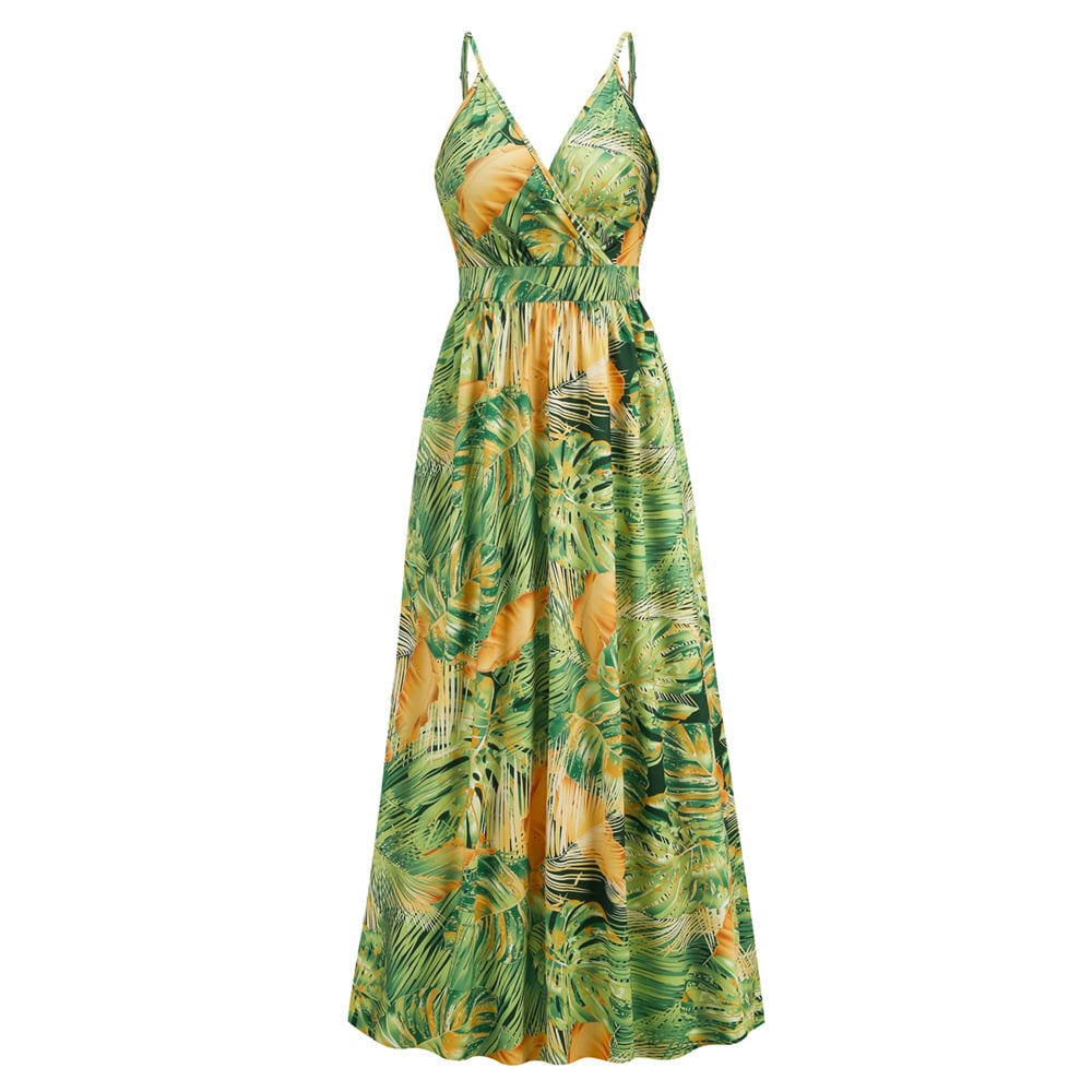 Summer Swing Long Floral Beach Dress