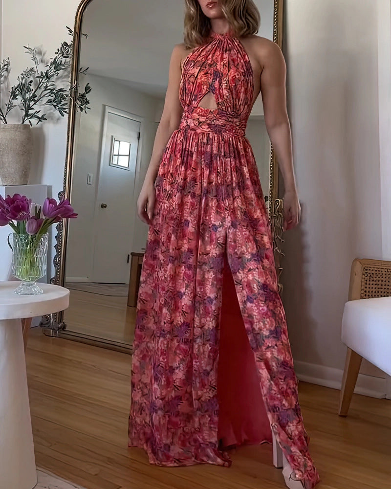 2023 Summer Fashion Print Lace Ruffle Sleeve Top