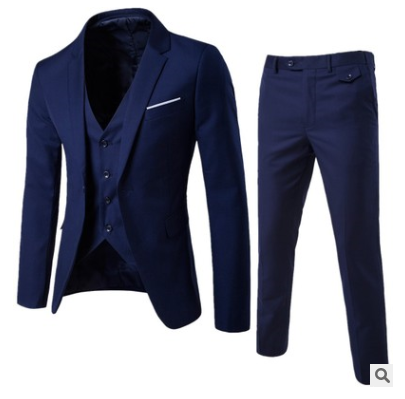 2018 Spring Men's Suit Set for Weddings (Three Pieces)