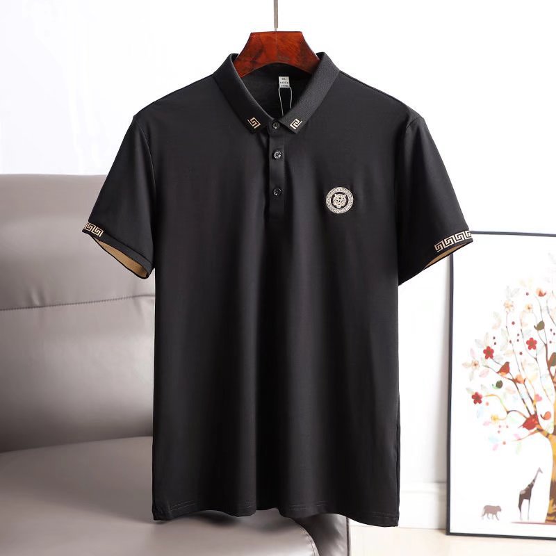 2023 Men's Embroidered Polo Shirt - Slim Fit Short Sleeve