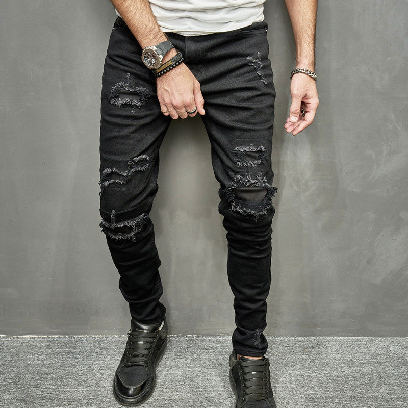 Distressed Jeans, Biker Pants, Slim Fit Trousers