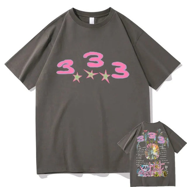 Bladee 333 Hip Hop Trend Cotton T-Shirt for Men & Women