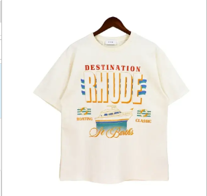 RHUDE Gilding T-shirt for Men and Women (Single Piece)