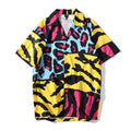 2020 Summer Colorful Leopard Print Couple Shirts