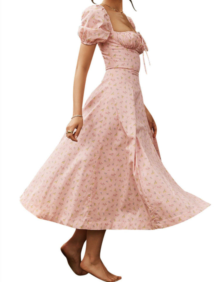 2023 Spring New Women's Floral Backless Dress