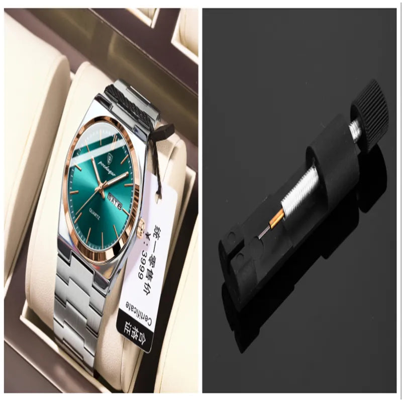 The Aqua Prestige Men's Slim Quartz Watch | Evarisluxe