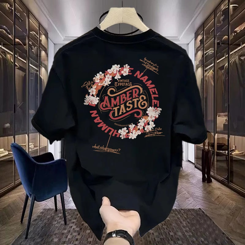 2024 Trend Luxury Brand Graphic Cotton T-Shirt for Men