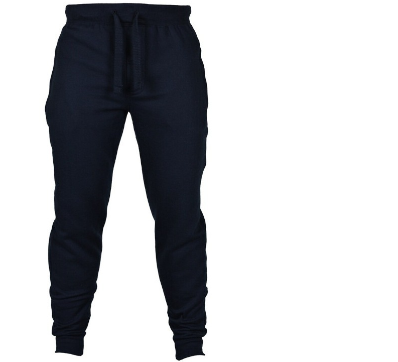 Fleece Lined Casual Pants with Print for Men