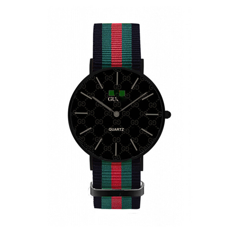 Trendy British Style Canvas Couple Watches | Evarisluxe