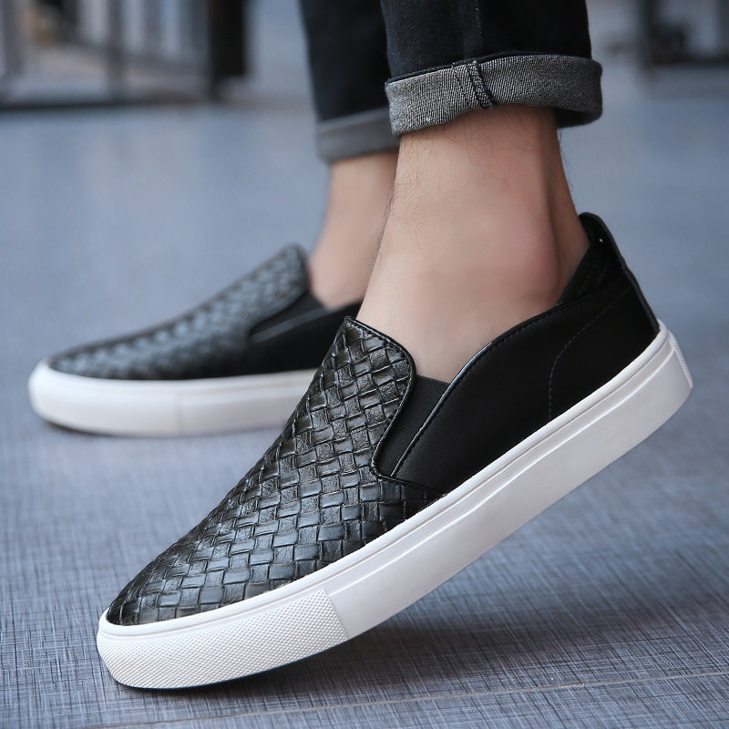 2023 Men's Casual Leather Loafers - Breathable Weave