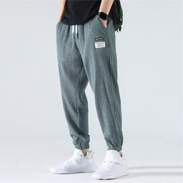 Trendy Summer Loose Nine-Point Sweatpants with Cuffs