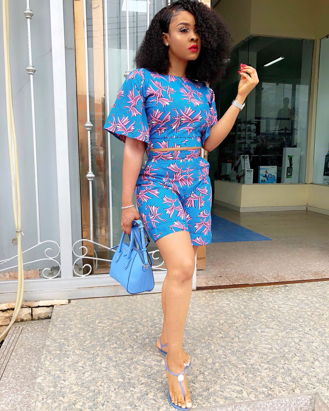 Printed T-Shirt and Casual Two-Piece Set