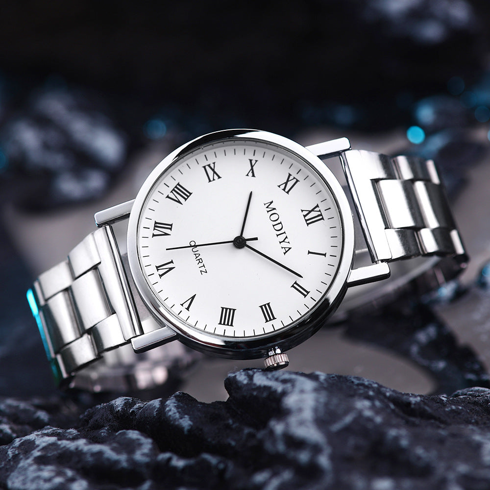 Simple Alloy Band Quartz Watch for Men | Evarisluxe