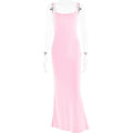 Slim-Fitting Patchwork Dress for Women