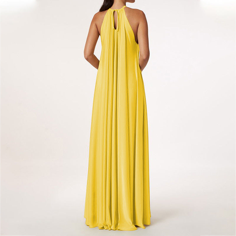 Elegant Women's Halter Loose Fashion Dress