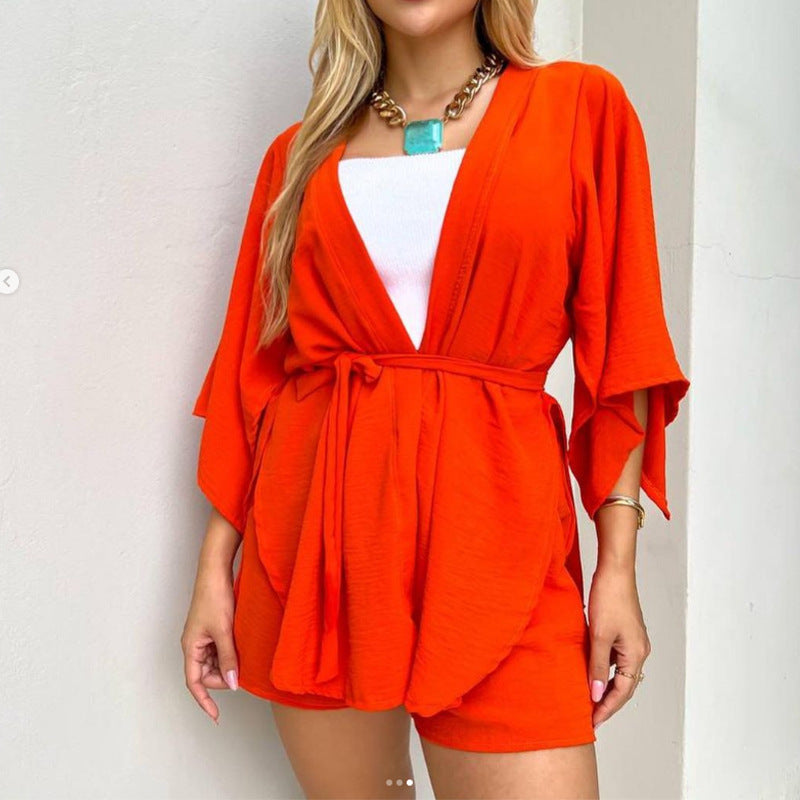 2023 Summer Women's Fashion Casual Set with Cardigan
