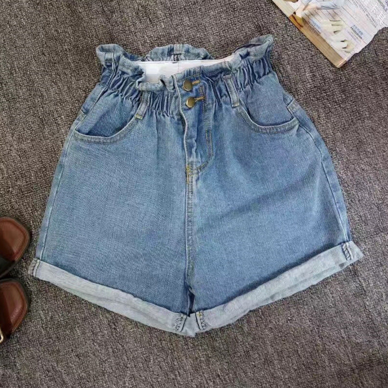 High-Waisted Denim Shorts for Women - Summer Style