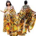 V-neck Printed Jacket with Chiffon Shirt for Women