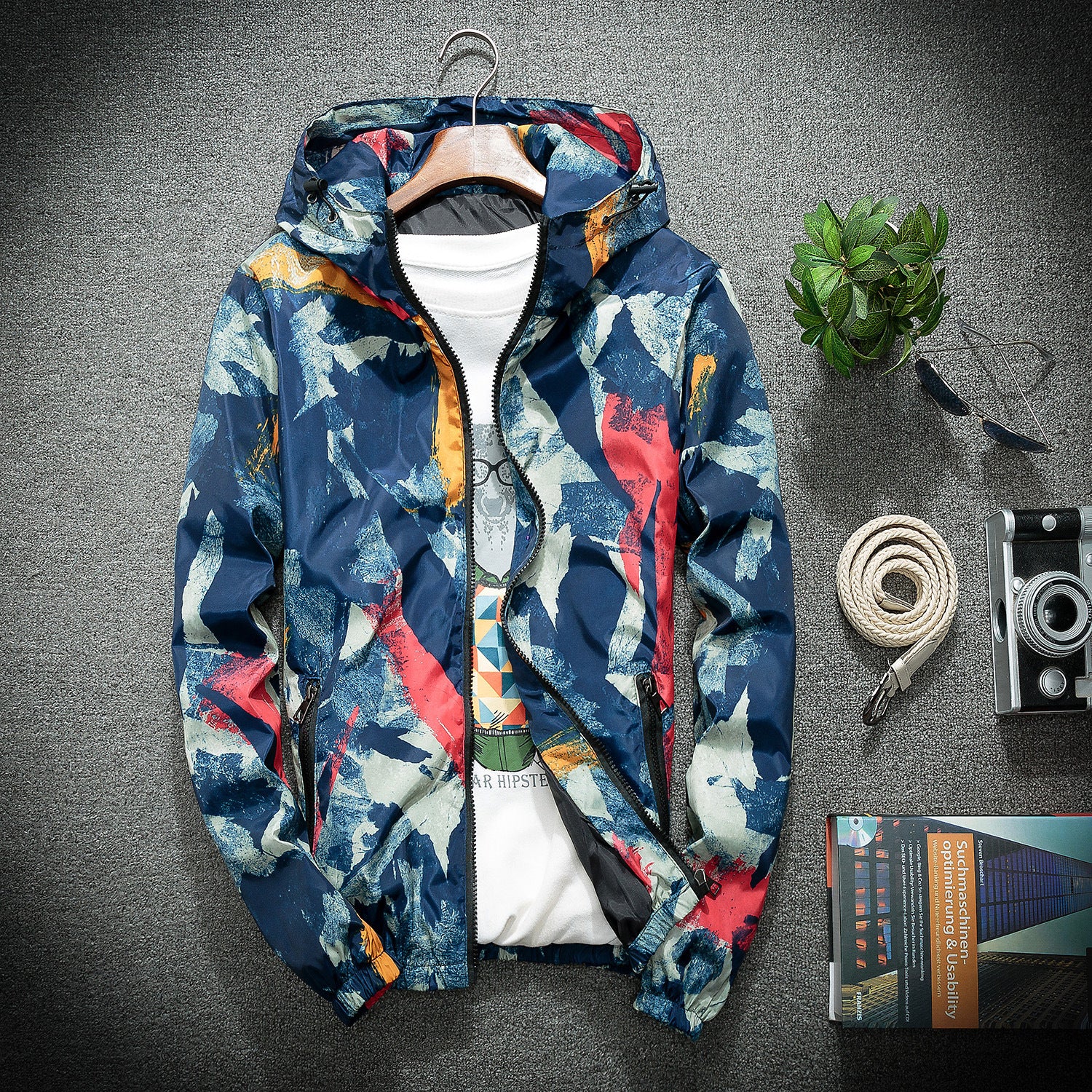 Camouflage Hooded Youth Casual Jacket