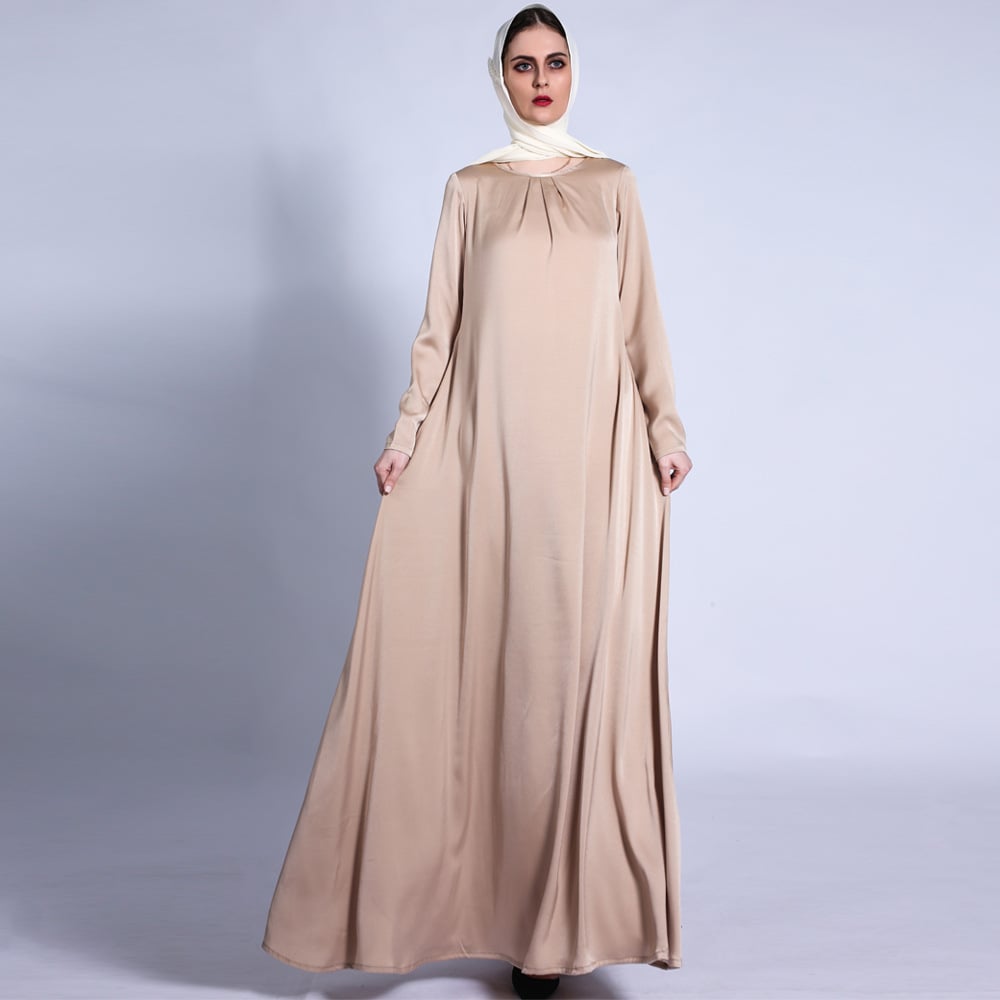 Loose Waist Solid Color Dress for Women