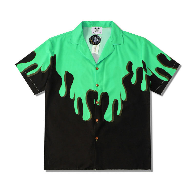 2020 Summer Colorful Leopard Print Couple Shirts