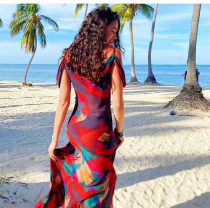 Fashion Summer Dress for Women - Sleeveless and High Waist