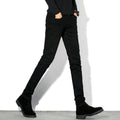 Men's Black Slim-Fit Summer Stretch Jeans - Casual Pants