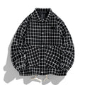 Punk Style Single Breasted Plaid Jacket for Men