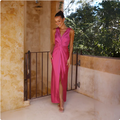 Elegant Deep V Backless Sleeveless Evening Dress