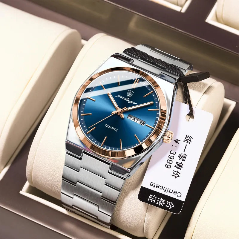 The Aqua Prestige Men's Slim Quartz Watch | Evarisluxe