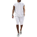 Trendy Terry Summer Half-Sleeve Casual Sports Suit