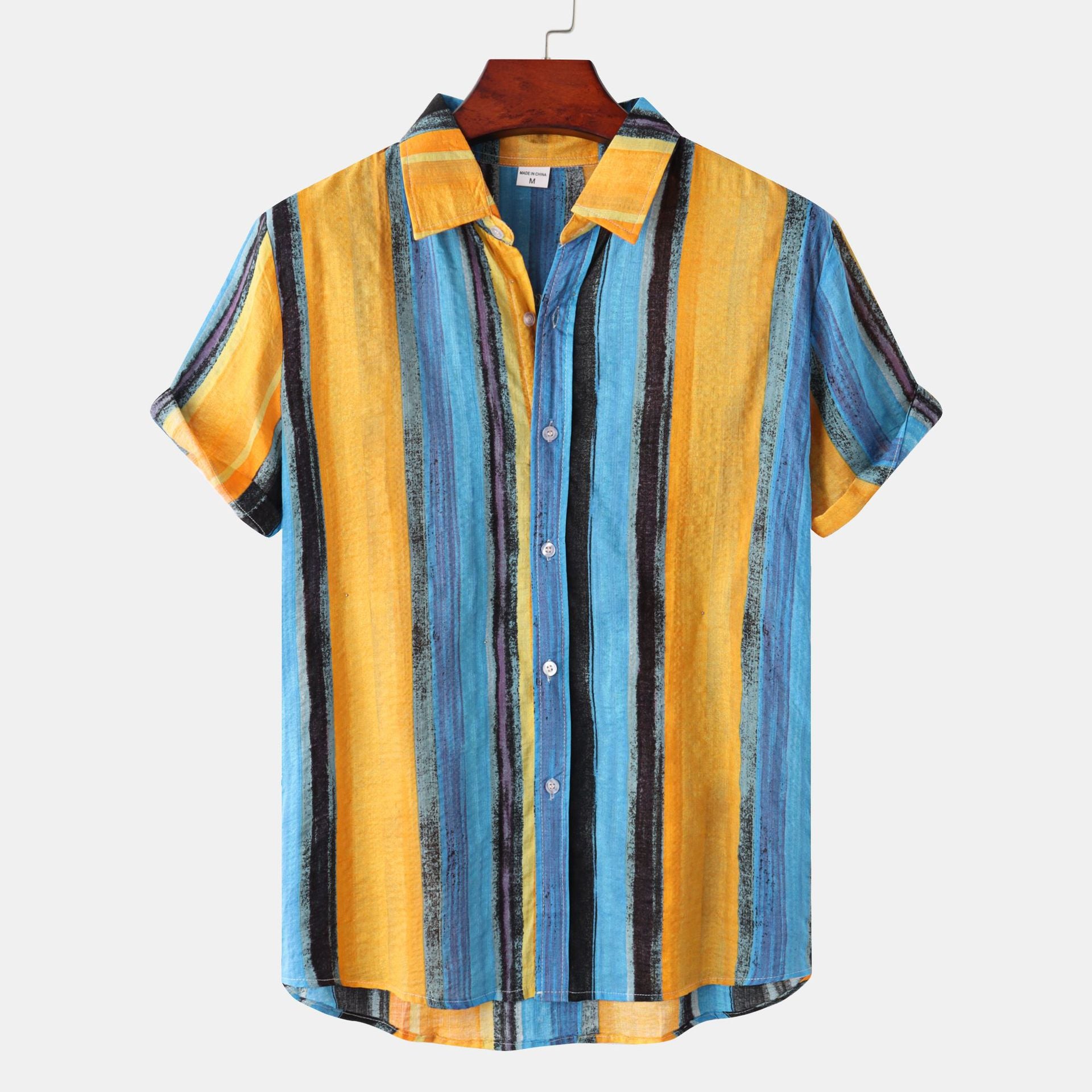 Summer Hawaiian Style Printed Men's Shirt