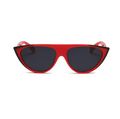 Retro Triangle Cat Eye Sunglasses for Women (Red)