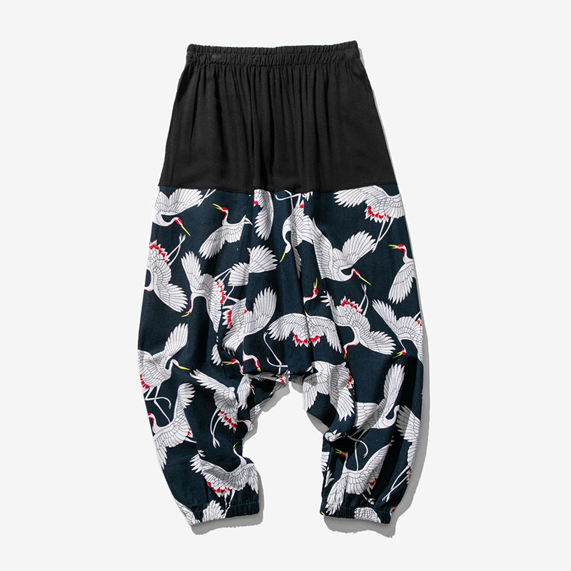 2019 Summer Men's Chinese Style Loose Harem Pants