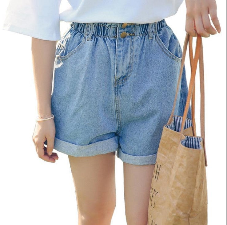 High-Waisted Denim Shorts for Women - Summer Style