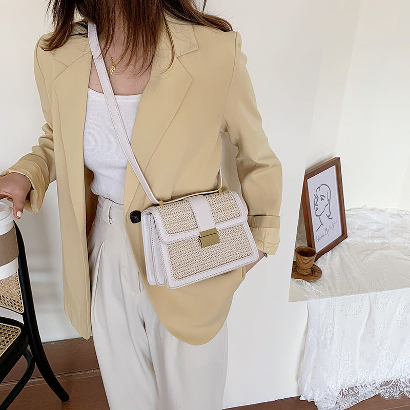 Korean Style Woven Shoulder Bag for Women 2020 Spring/Summer