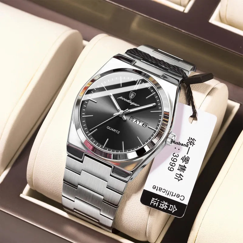 The Aqua Prestige Men's Slim Quartz Watch | Evarisluxe