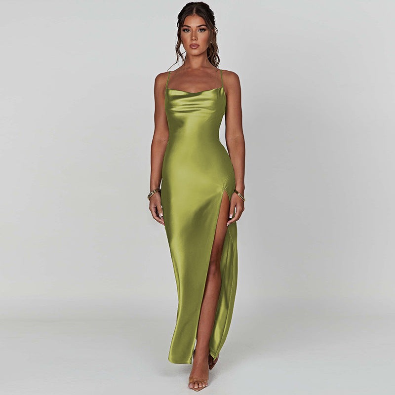 The Désir Backless Slit Bodycon Dress | Evarisluxe