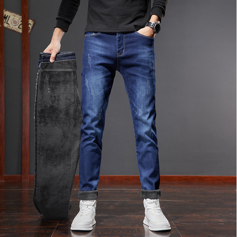 Men's Stretchy Soft Jeans - Slim Fit Casual Trousers