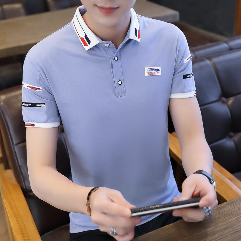 2023 Men's Summer Silk Cotton Polo Shirt (Short Sleeve)