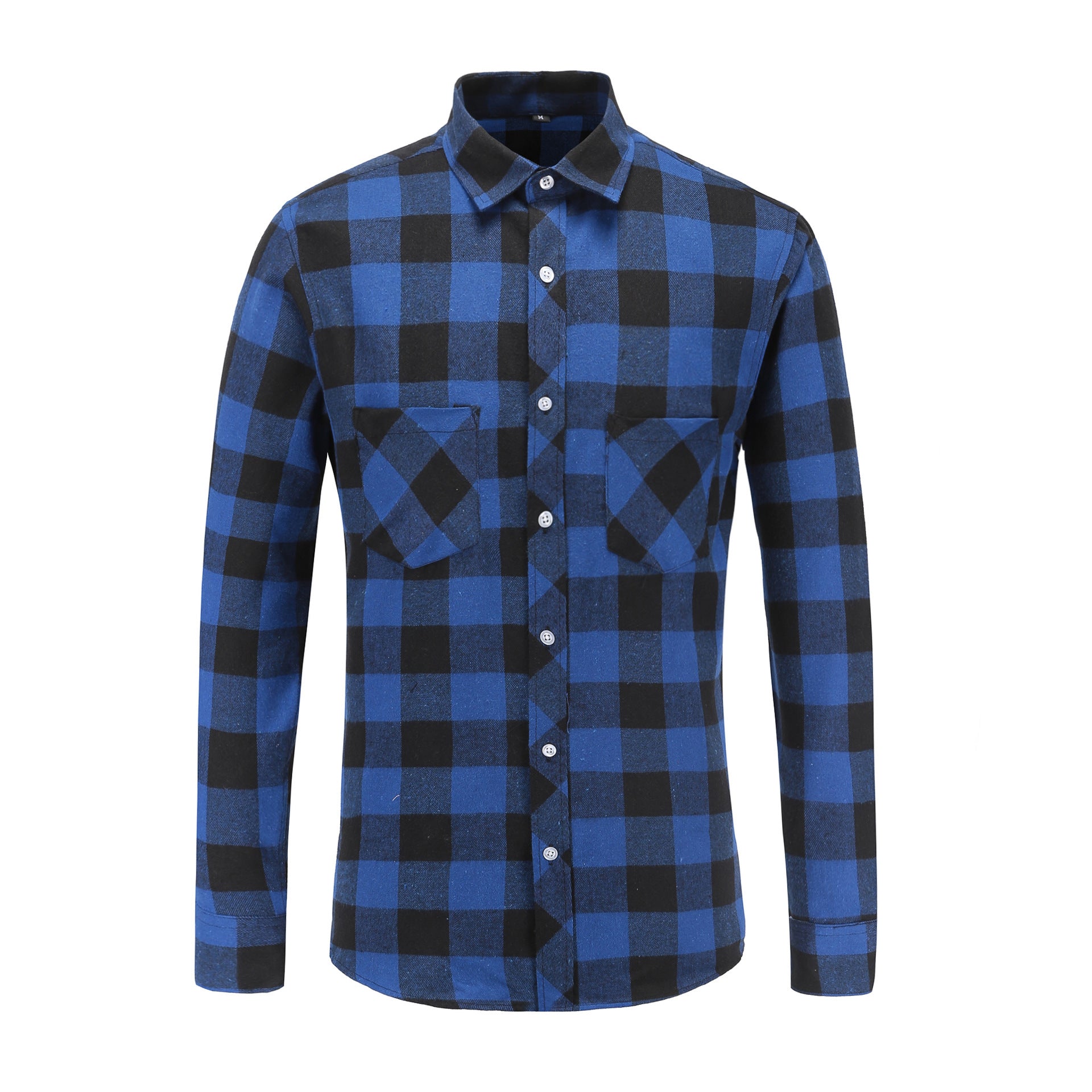 New Fall Winter Plaid Long Sleeve Shirt Jacket for Men