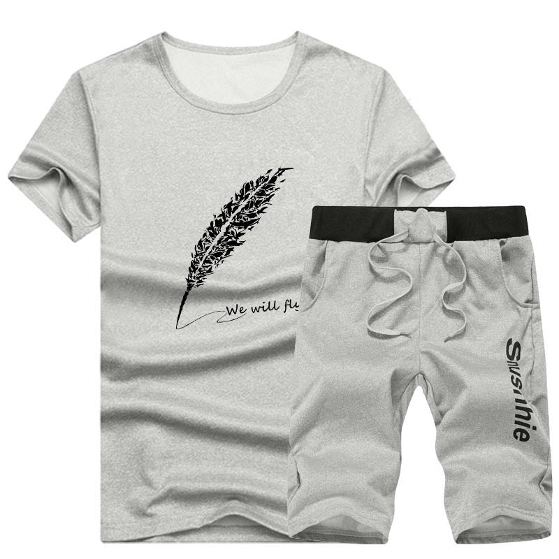 Men's Casual Sports Set - Short Sleeve T-Shirt & Shorts