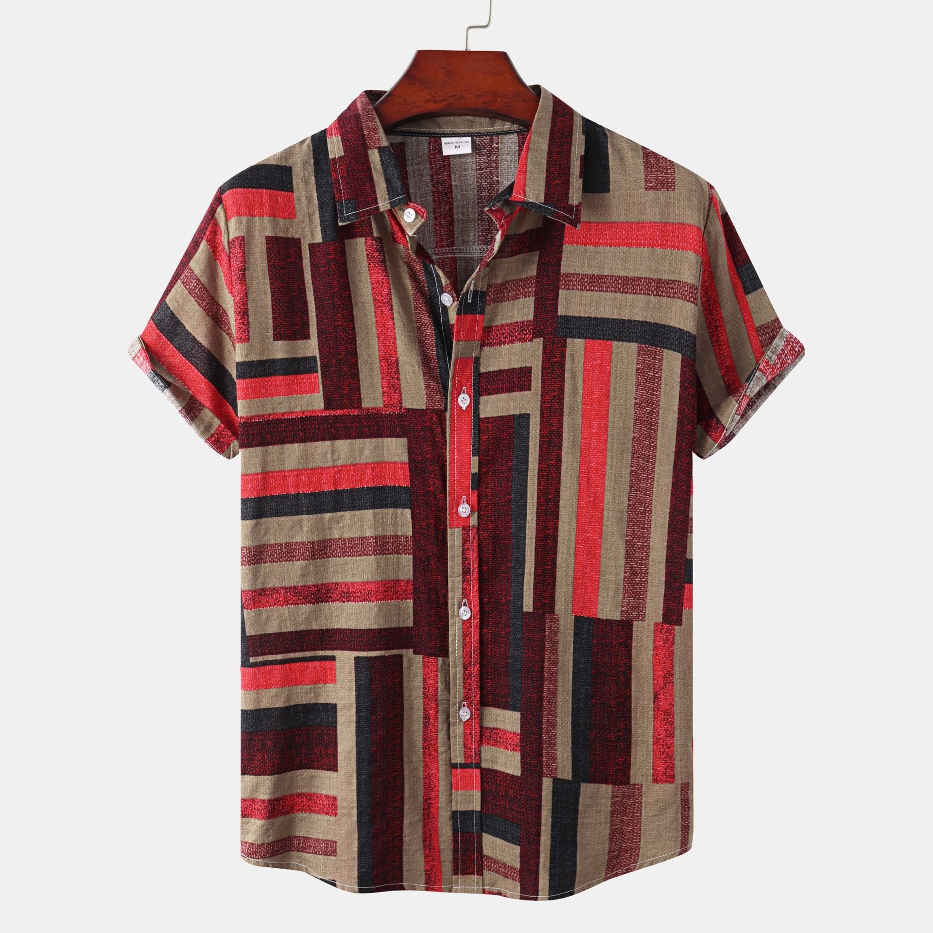 Summer Hawaiian Style Printed Men's Shirt