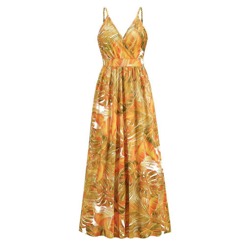 Summer Swing Long Floral Beach Dress