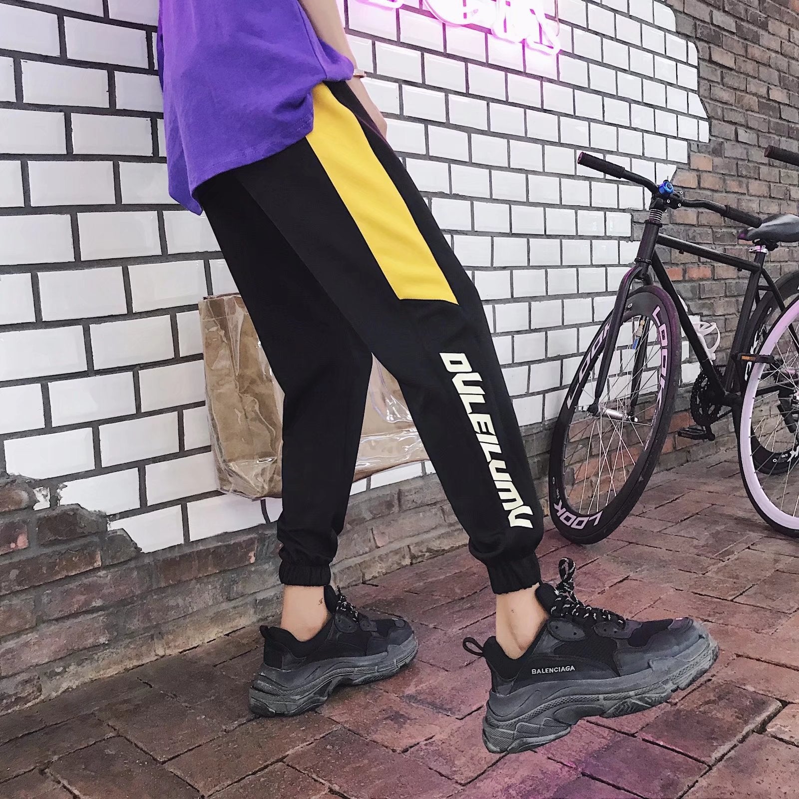 Harajuku Casual Loose Sports Pants for Men and Couples